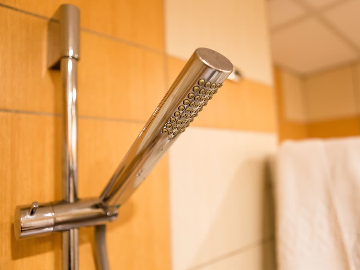 Close-up of shower head